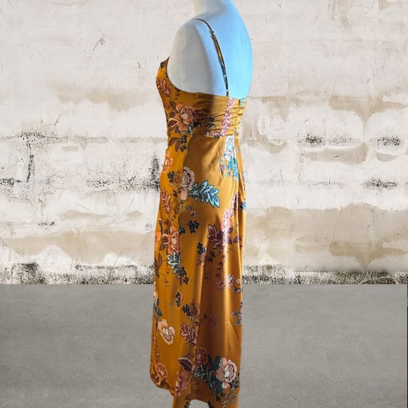 Petal & Pup Orange Floral Maxi Dress - Picture 5 of 7